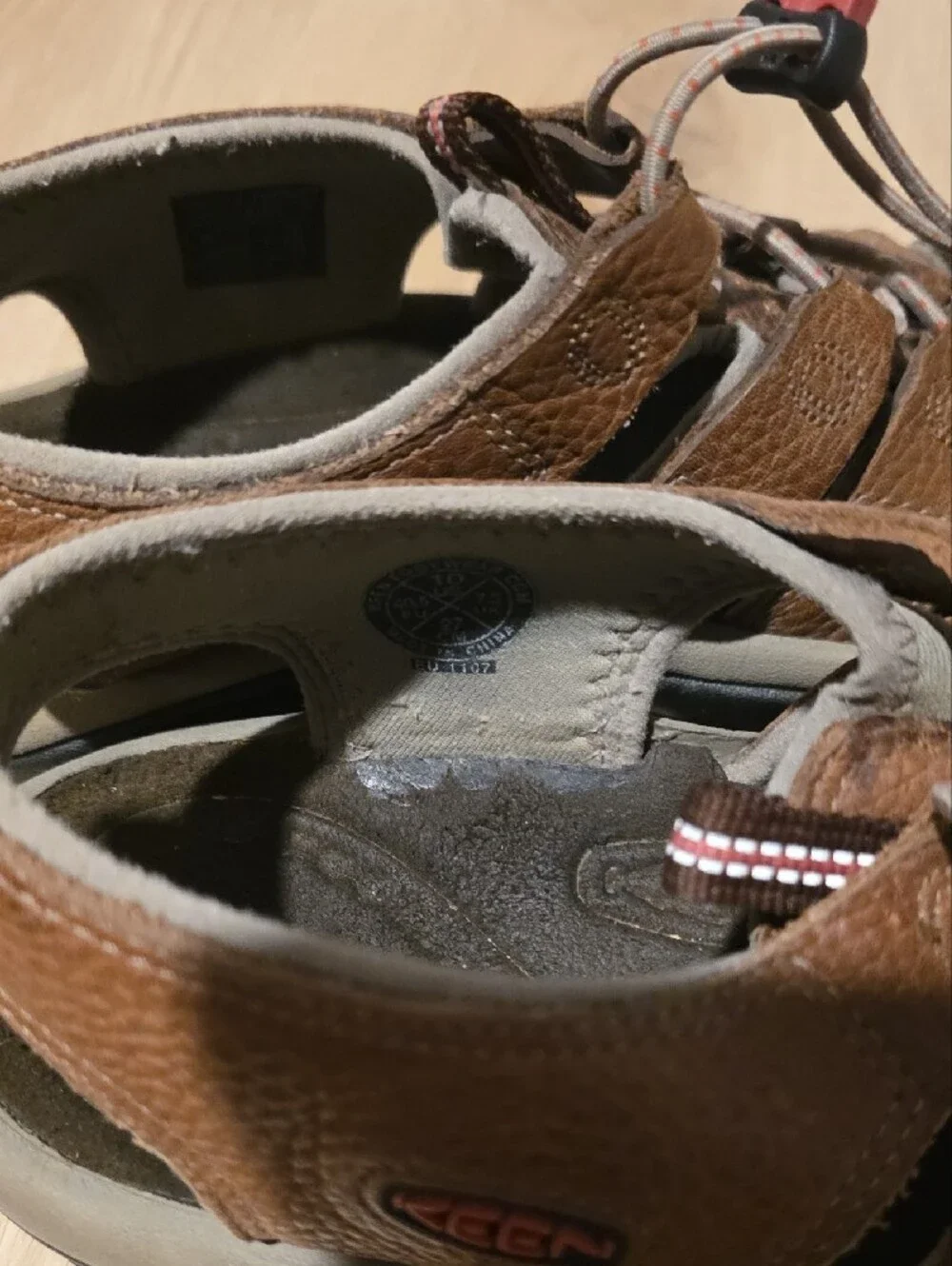 KEEN Newport Waterproof Leather Hiking Sandals Brown
